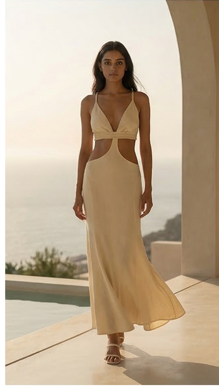 ASTRA CUT-OUT MAXI DRESS